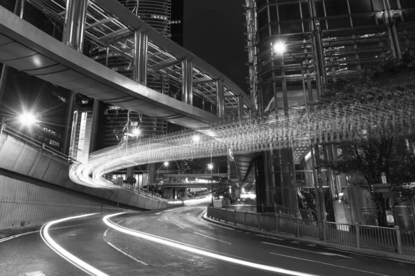 Tráfego Distrito Central Cidade Hong Kong Noite — Fotografia de Stock