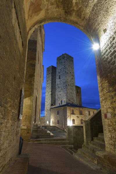 San Gimignano Medieval Village Toscana Itália Europa — Fotografia de Stock