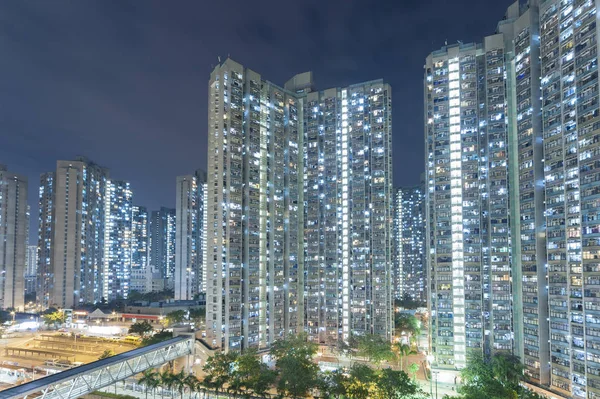 Road Skyscrapers Hong Kong City Dusk — Stock Photo, Image