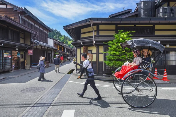 Takayama Giappone Giugno 2017 Jinrikisha Risciò Giapponese Guidato Conducenti Maschi — Foto Stock