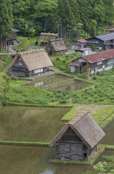 Casa Fazenda Aldeia Histórica Shirakawa Shirakawa Dos Patrimônios Mundiais Unesco — Fotografia de Stock