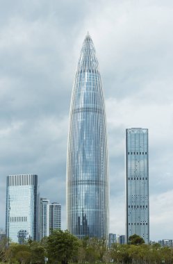 gökdelen ve modern ofis buidling Shenzhen City, Çin