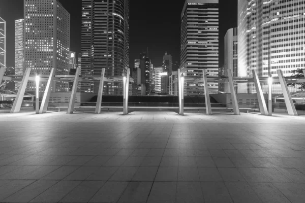 Parque Público Distrito Central Hong Kong Por Noche — Foto de Stock