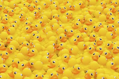 yellow toy duck floating in the pool clipart