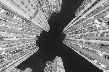 Hong Kong şehir konut binada bitti