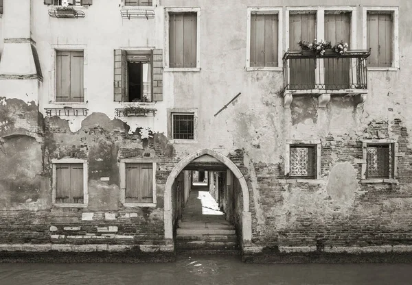 Edifício Residencial Antigo Veneza Itália — Fotografia de Stock