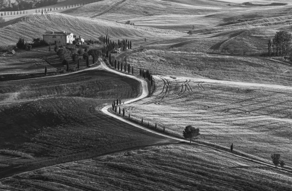 Idilli táj Pienza, Toszkána, Olaszország — Stock Fotó