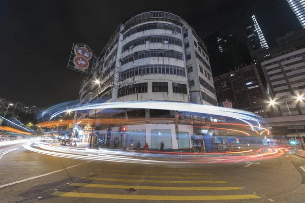 Hong Kong China November 2016 Verlassenes Wohnhaus Und Verkehr Der — Stockfoto