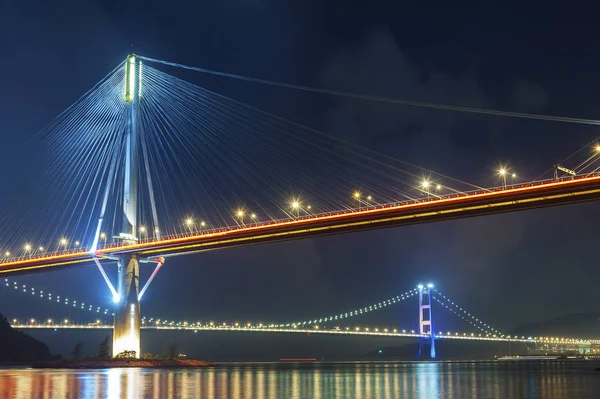 Ting Kau Brücke Und Tsing Brücke Hongkong — Stockfoto