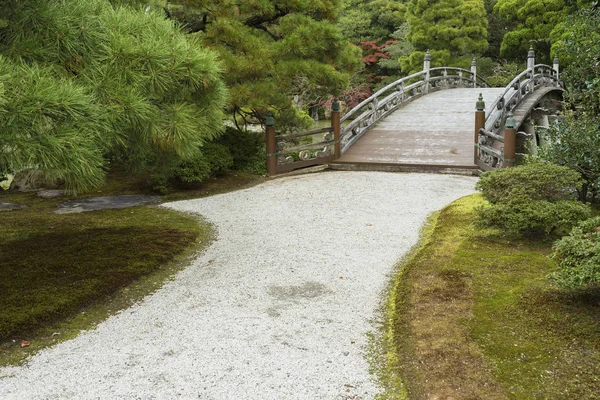 Ponte Jardim Oriental Kyoto Japão — Fotografia de Stock