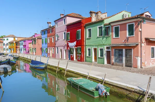 Kleurrijk Huis Burano Eiland Venetië Italië — Stockfoto