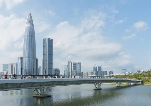 Shenzhen şehrinin silüeti, Çin