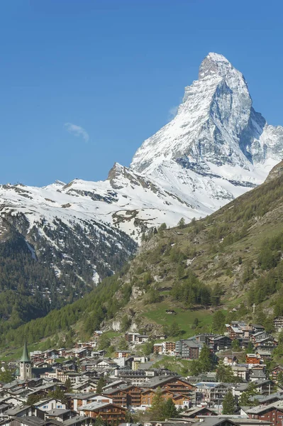 Horská oblast Matterhorn a Zermatt, Švýcarsko — Stock fotografie