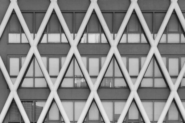 Facade of modern building. architecture abstract background
