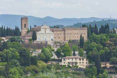 Kilise San Miniato al Monte Floransa, İtalya. Bir bazilika olduğunu