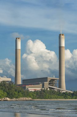 Hong Kong 'da elektrik santrali.