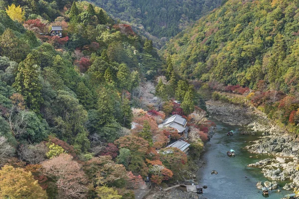 秋の京都、日本の牧歌的な風景 — ストック写真