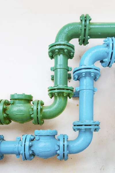 输水管系统用彩色管 — 图库照片