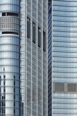 Modern mimarinin dış cephesi. soyut arkaplan oluşturuluyor