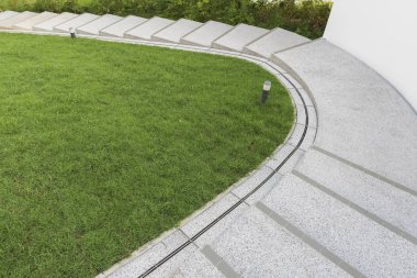 Modern merdiven. Soyut arkaplan oluşturuluyor