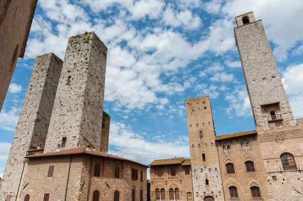 Edifício Histórico Cidade Medieval San Gimignano Toscana Itália — Fotografia de Stock