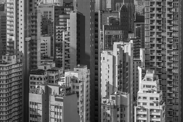 Utanför Höghus Byggnad Hongkong Stad — Stockfoto