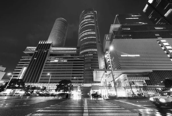 Vista Nocturna Del Centro Ciudad Nagoya Japón Por Noche — Foto de Stock