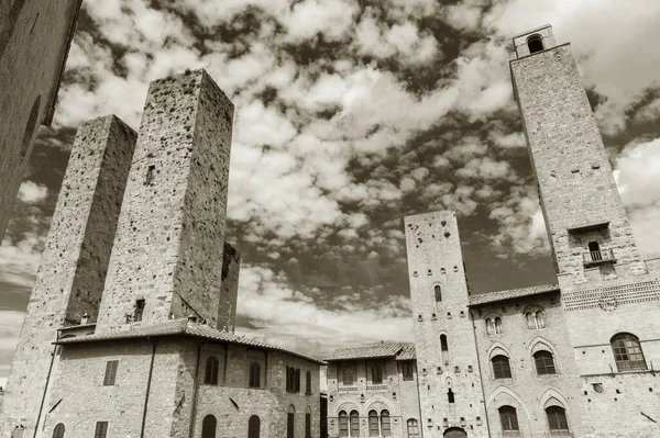Edifício Histórico Cidade Medieval San Gimignano Toscana Itália — Fotografia de Stock