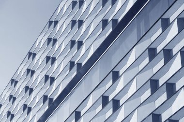 Modern mimarinin dış cephesi. soyut arkaplan oluşturuluyor