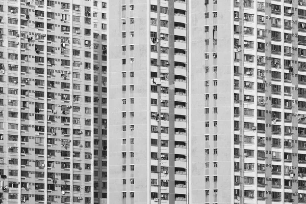 Exteriör Höghus Bostadshus Offentliga Fastigheter Hongkong Stad — Stockfoto