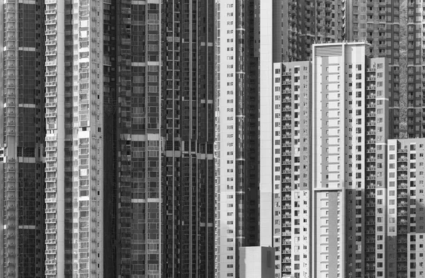 Exteriér Vysokohorské Obytné Budovy Hong Kongu — Stock fotografie