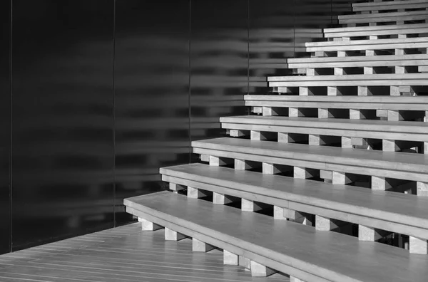 Wooden Stairs Detail Modern Building Abstract Background Pattern — Stock Photo, Image