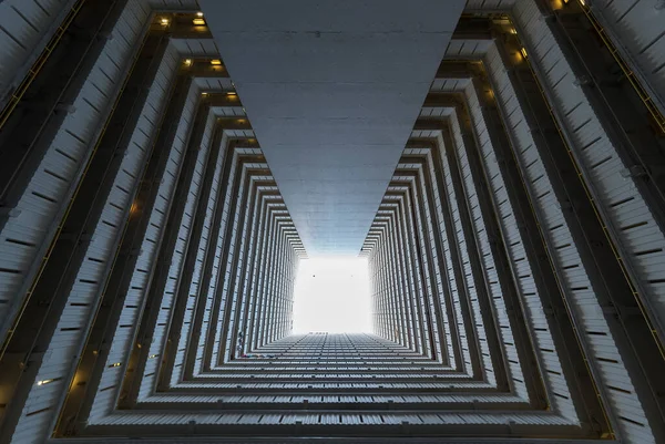 Edifício Residencial Alta Elevação Propriedade Pública Cidade Hong Kong Construção — Fotografia de Stock