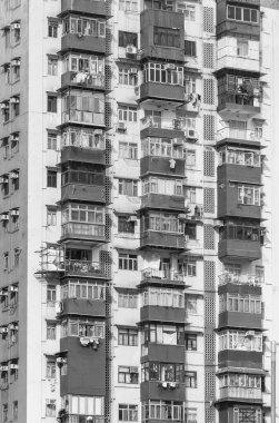 Hong Kong 'daki eski apartman.