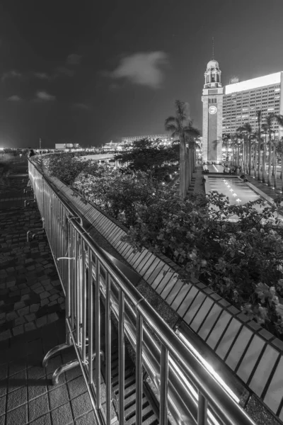 Turnul Ceas Din Districtul Tsim Sha Tsui Orașul Hong Kong — Fotografie, imagine de stoc