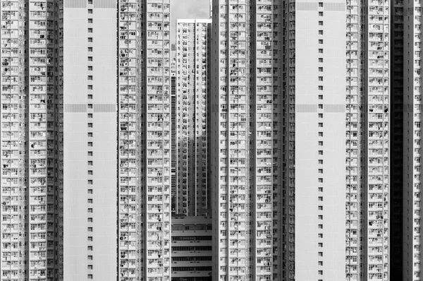 Edificio Residencial Gran Altura Ciudad Hong Kong — Foto de Stock