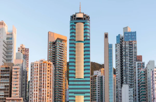 Vysoká Administrativní Budova Centru Čtvrti Hong Kong City — Stock fotografie