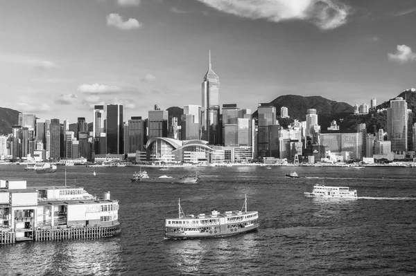 香港维多利亚港的景致 — 图库照片