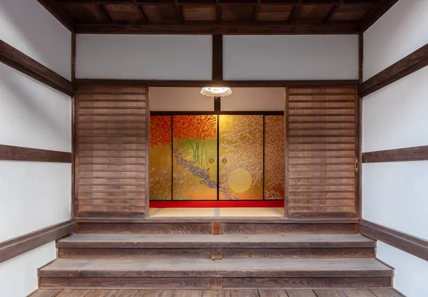 Είσοδος Του Παραδοσιακού Ιαπωνικού Σπιτιού Στο Κιότο Ιαπωνία — Φωτογραφία Αρχείου