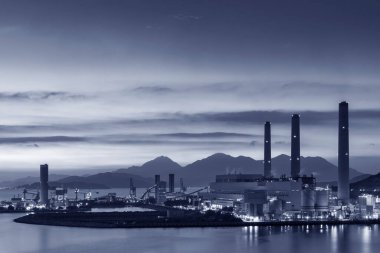 Hong Kong 'da elektrik santrali.