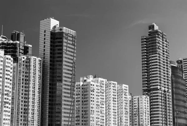 Πολυκατοικία Στο Κέντρο Της Πόλης Του Χονγκ Κονγκ — Φωτογραφία Αρχείου