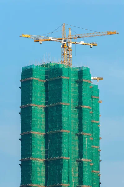 Lugar Construcción Ciudad Hong Kong — Foto de Stock