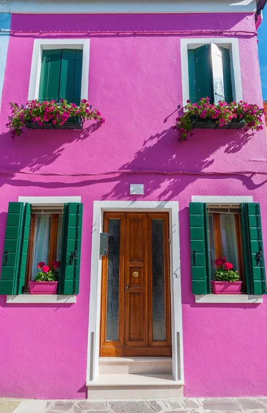 Maison Colorée Sur Île Burano Venise Italie — Photo