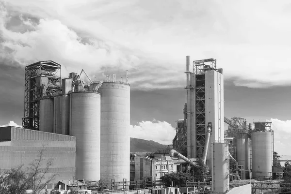 Buiten Chemische Fabriek Industriële Achtergrond — Stockfoto