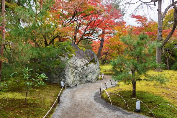 Idylická Krajina Zahrady Kjótu Japonsko Podzimní Sezóně — Stock fotografie