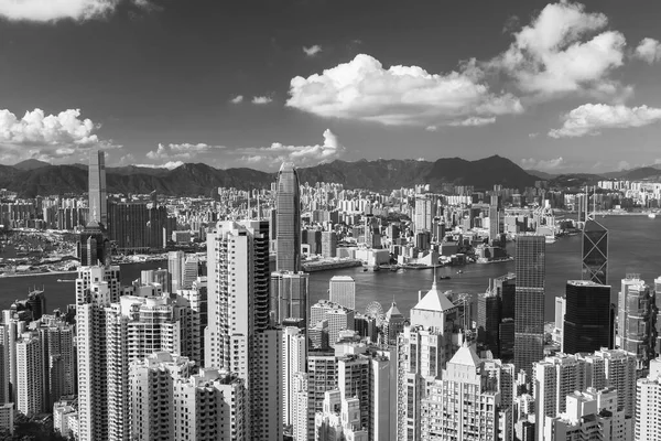 Puerto Victoria Ciudad Hong Kong Vista Desde Pico —  Fotos de Stock