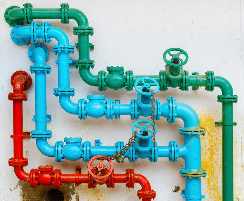 Colorful pipe for water piping system 