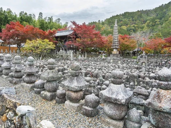 Templo Adashino Nenbutsu Arashiyama Kyoto Japón Temporada Otoño — Foto de Stock