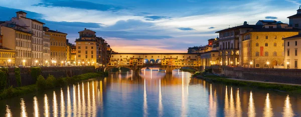 Ponte Vecchio Мостовий Ринок Центрі Флоренції Тоскана Італія — стокове фото
