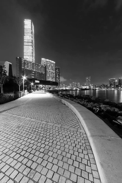 香港城市的海滨长廊及天际线 — 图库照片